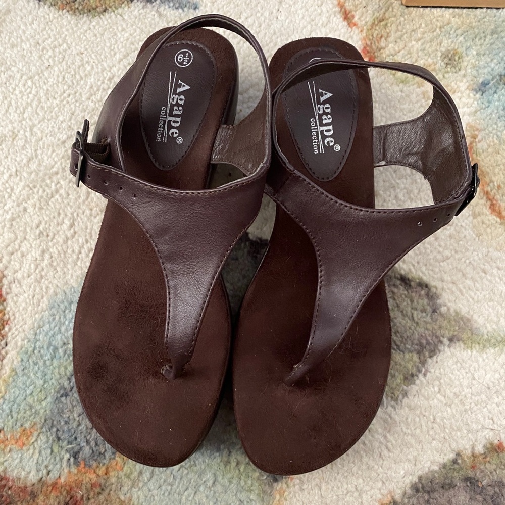 Agape wedge sandal